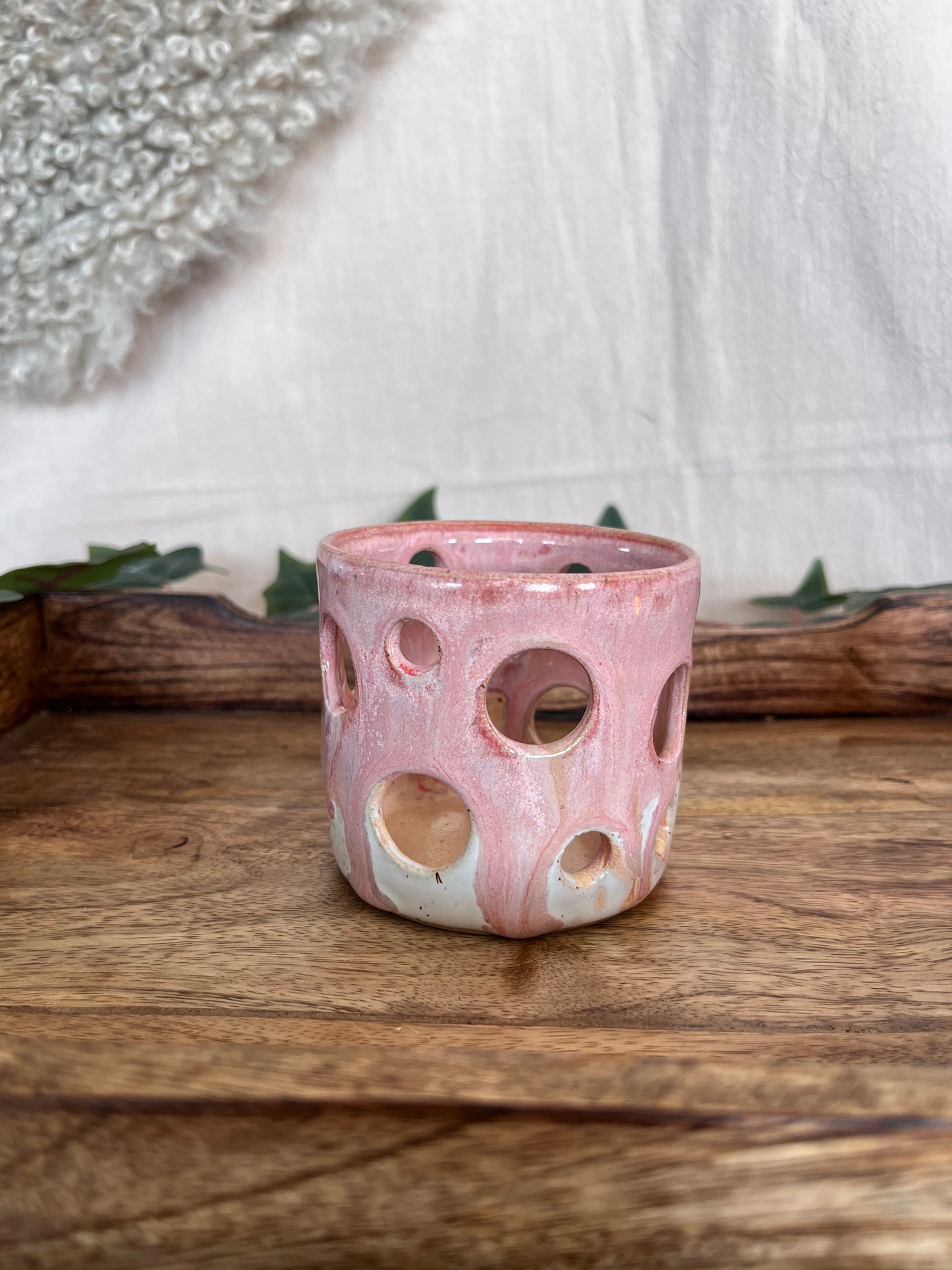 Ljuslykta Pink drip