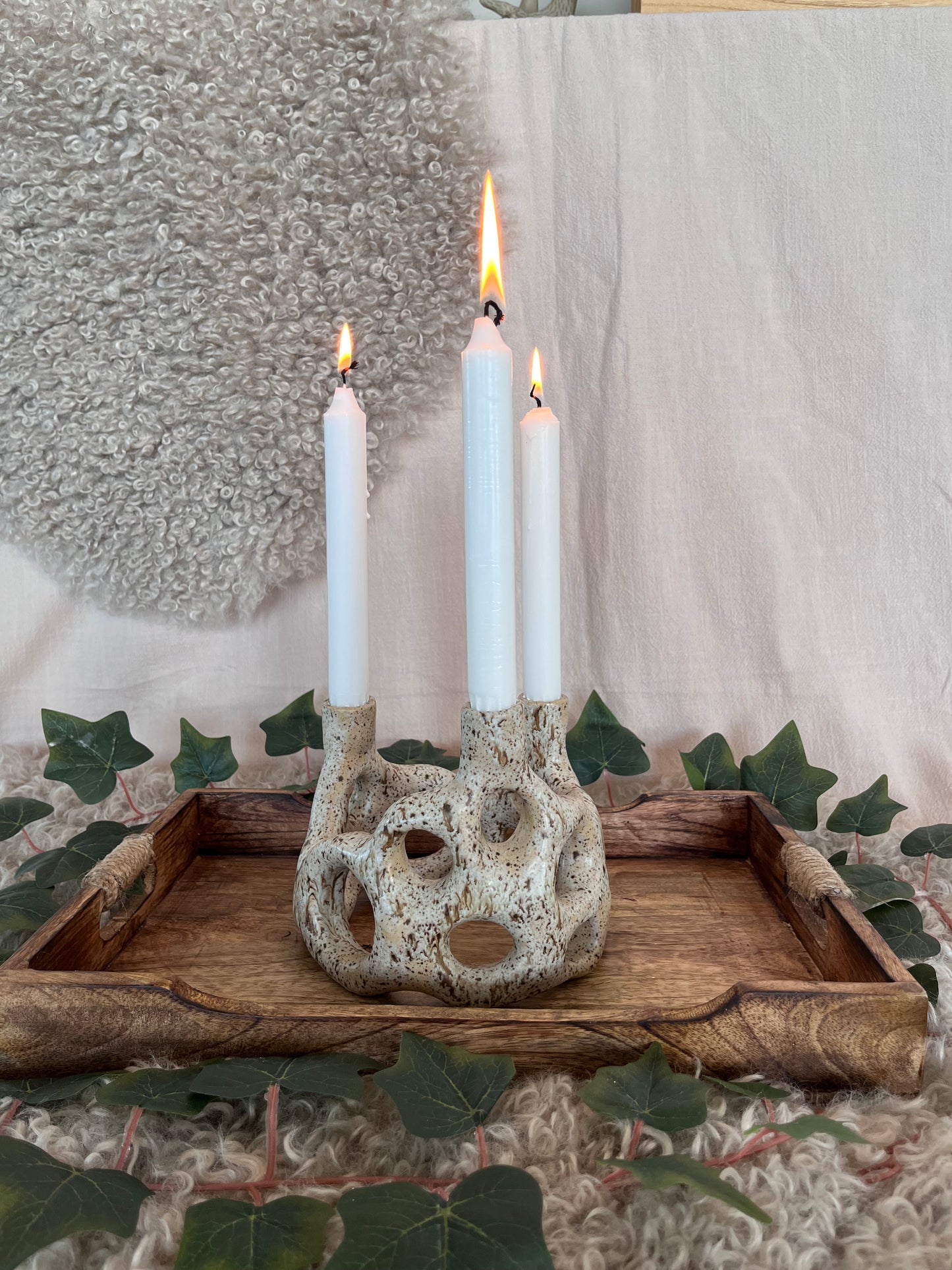 Ljusstake Brunspräcklig