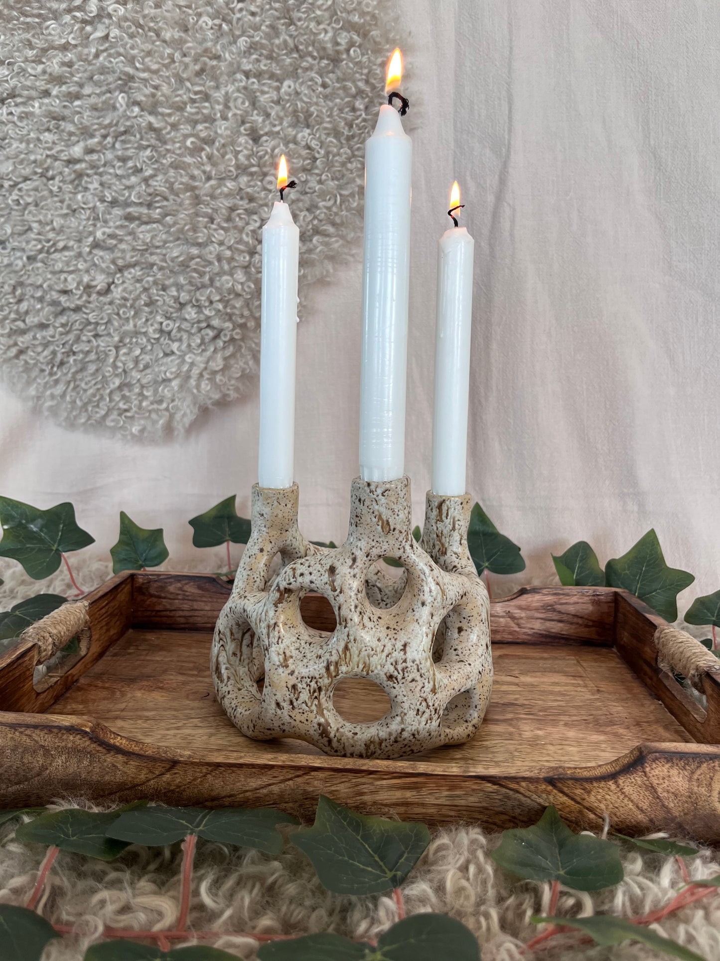 Ljusstake Brunspräcklig