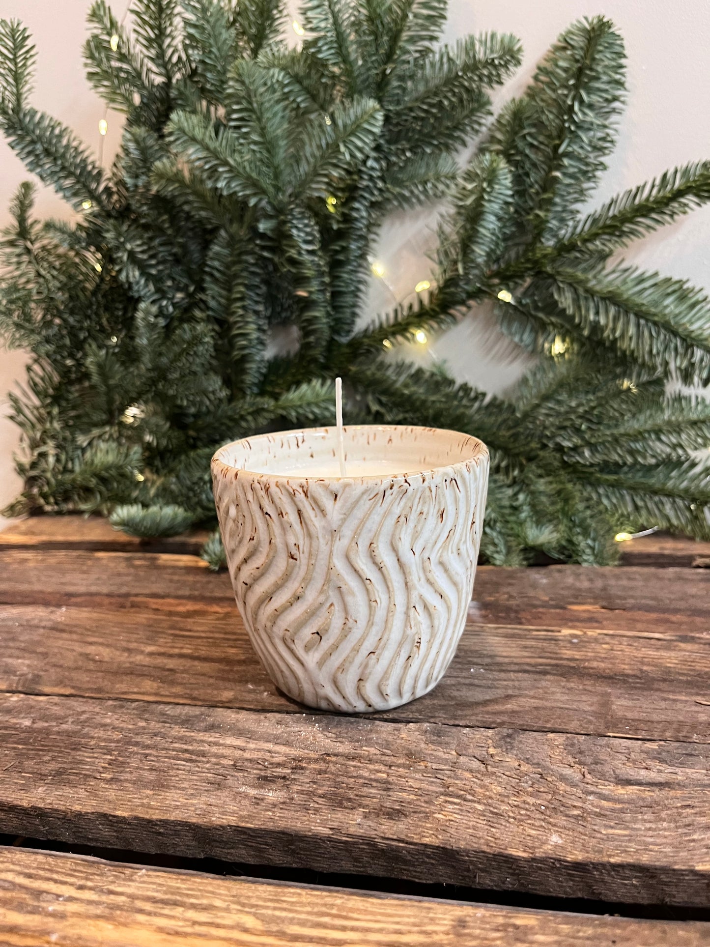 Doftljus ”Zebra” Blank Sandelträ