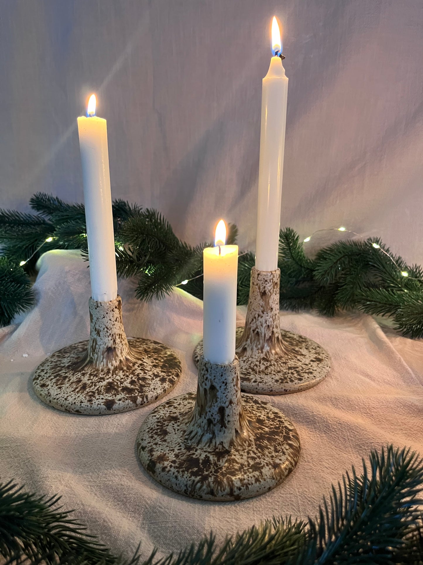 Ljusstake Brunspräcklig