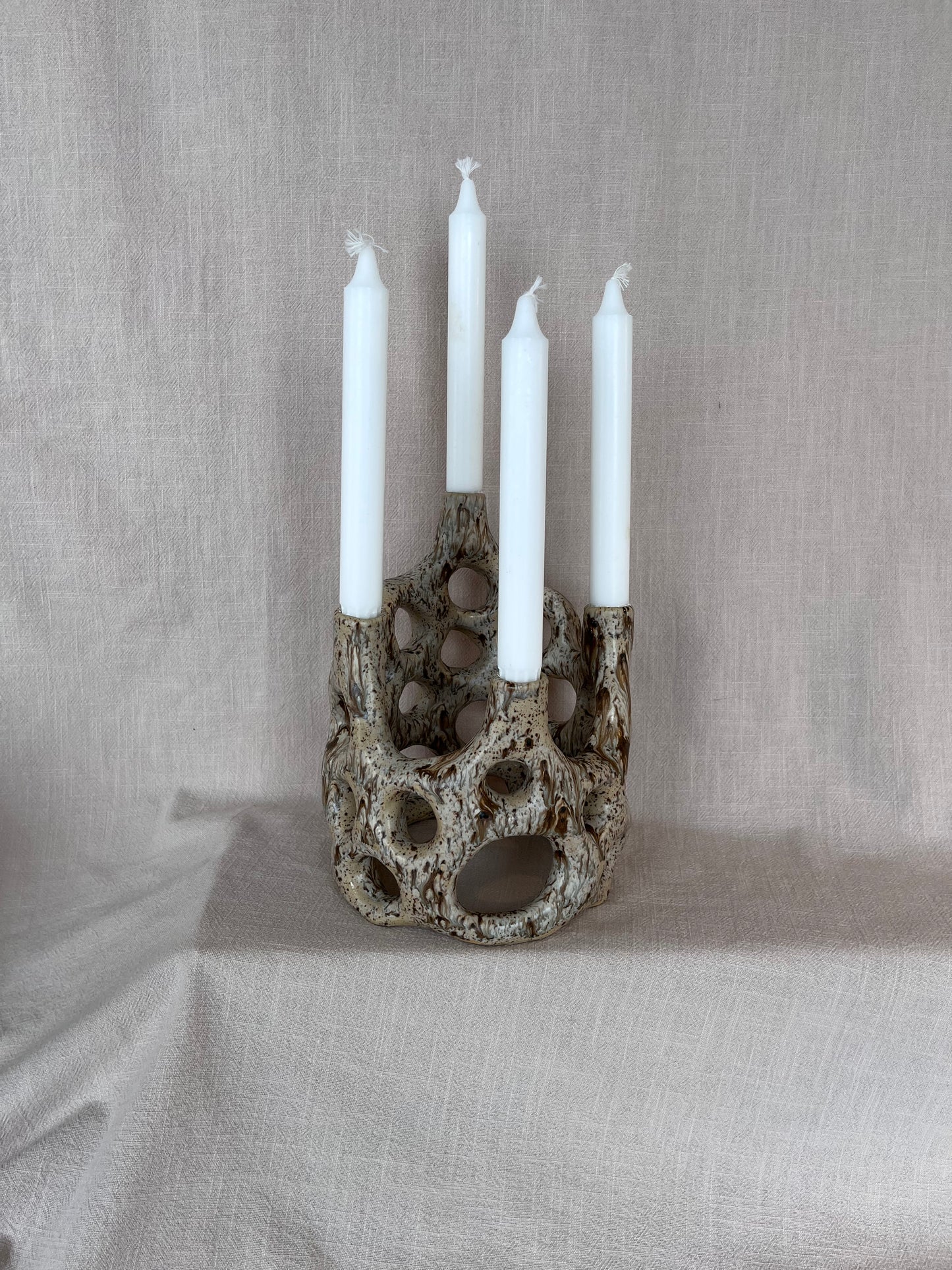 Ljusstake Brun