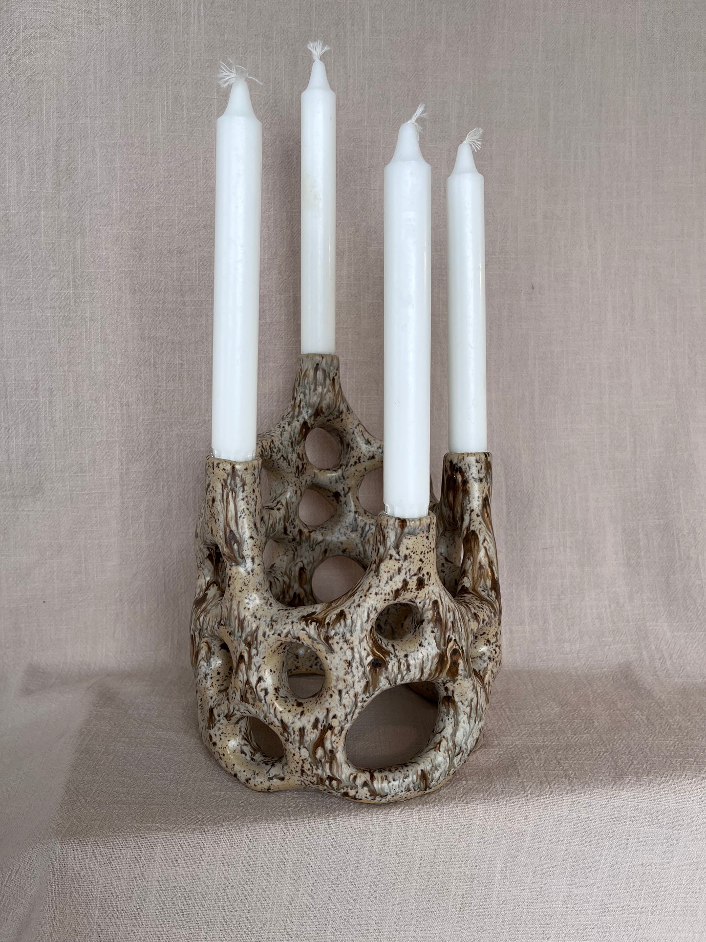 Ljusstake Brun