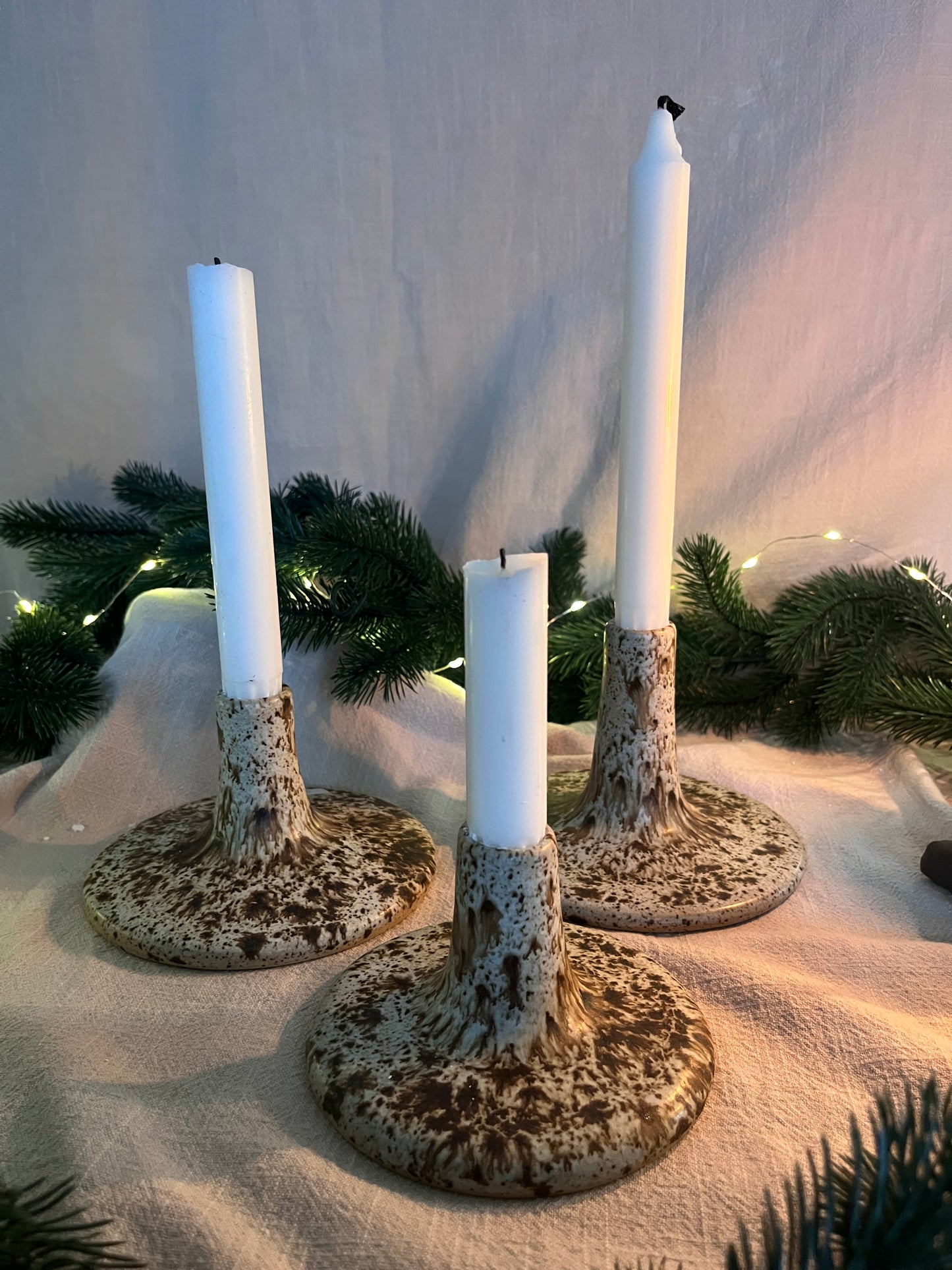 Ljusstake Brunspräcklig