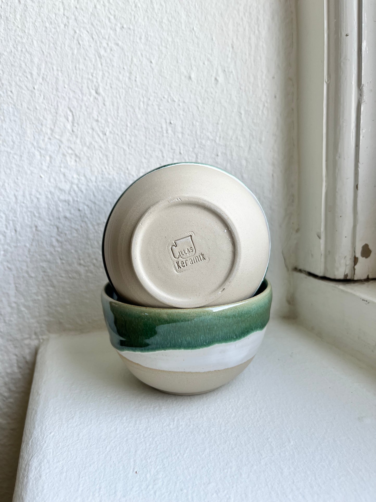 Dessertskål Green drip