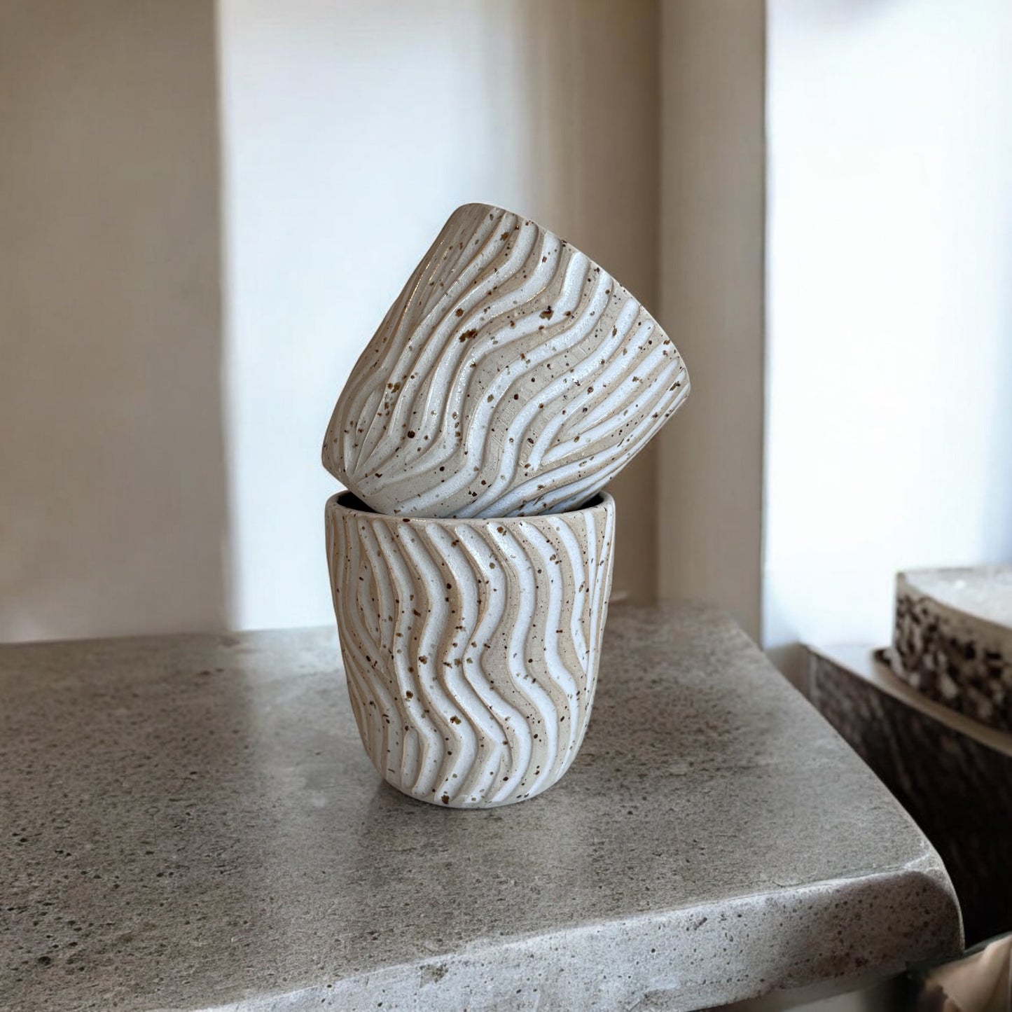 Karvad kopp ”Zebra”